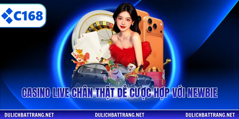 Casino live chân thật dễ cược hợp với newbie